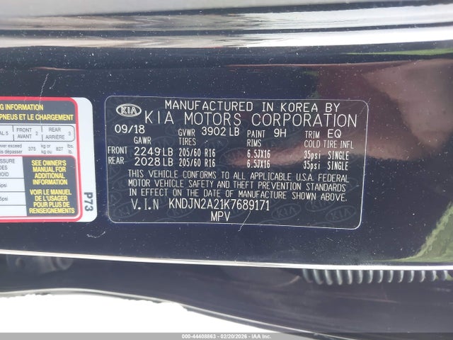 KNDJN2A21K7689171 KIA Soul