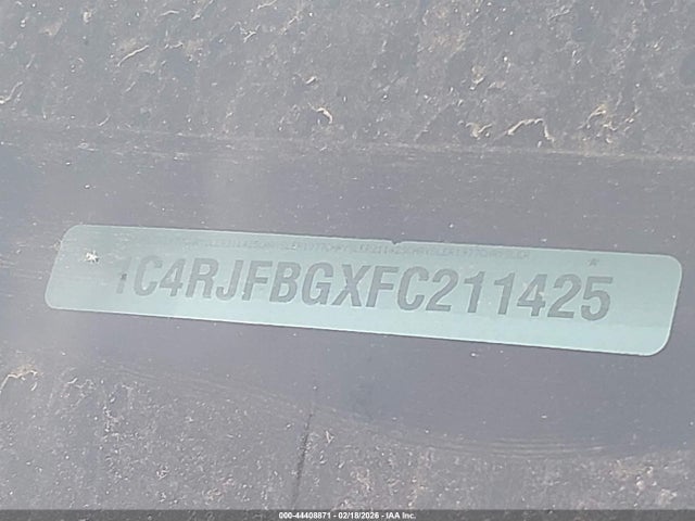 44408871 :رقم المزاد ، 1C4RJFBGXFC211425 vin ، 2015 Jeep Grand Cherokee Limited مزاد بيع