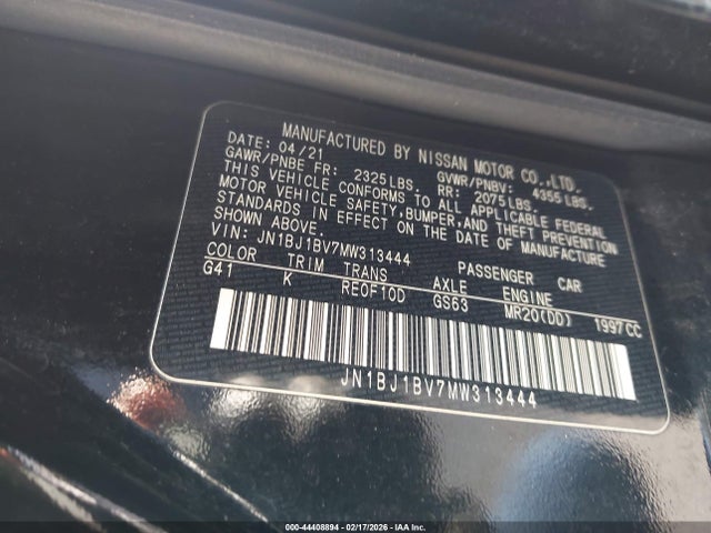 2021 NISSAN ROGUE SPORT JN1BJ1BV7MW313444 Photo 8