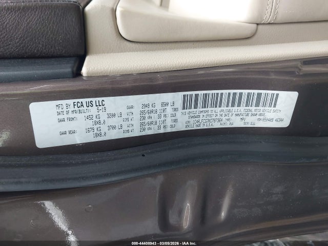 Продажа на аукционе авто 2019 Jeep Grand Cherokee Overland 4x4, vin: 1C4RJFCG7KC797364, номер лота: 44408943