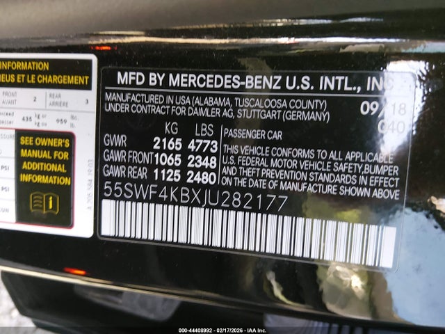 2018 MERCEDES-BENZ C 300 55SWF4KBXJU282177 Photo 8