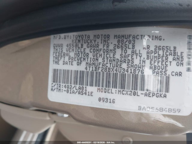 2004 TOYOTA AVALON 4T1BF28BX4U341876 Photo 8