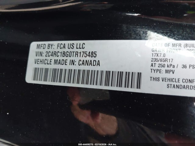 Chrysler Pacifica Select 2026 2C4RC1BG0TR175485 Image 9