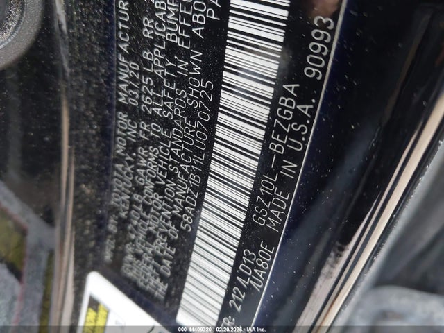 58ADZ1B11LU070725 Lexus ES 350