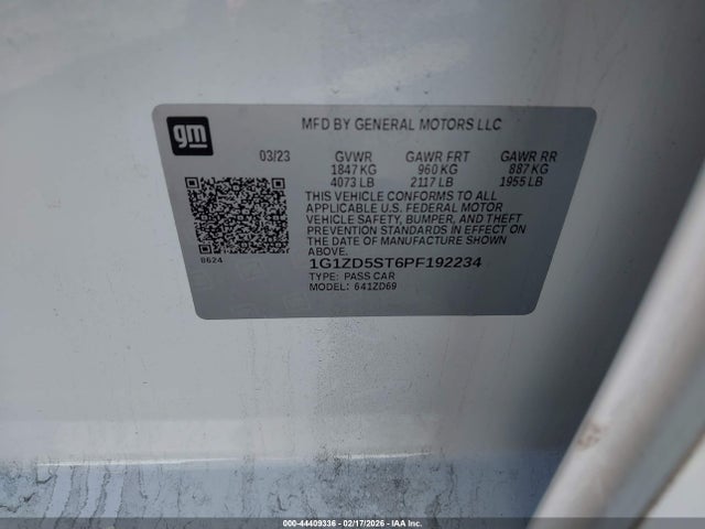 2023 CHEVROLET MALIBU 1G1ZD5ST6PF192234 Photo 8