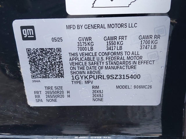 2025 CADILLAC LYRIQ 1GYKPURL9SZ315400 Photo 8