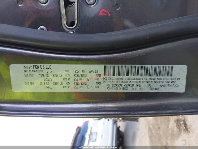 Продажа на аукционе авто 2017 Dodge Journey Se, vin: 3C4PDCAB1HT676380, номер лота: 44409571