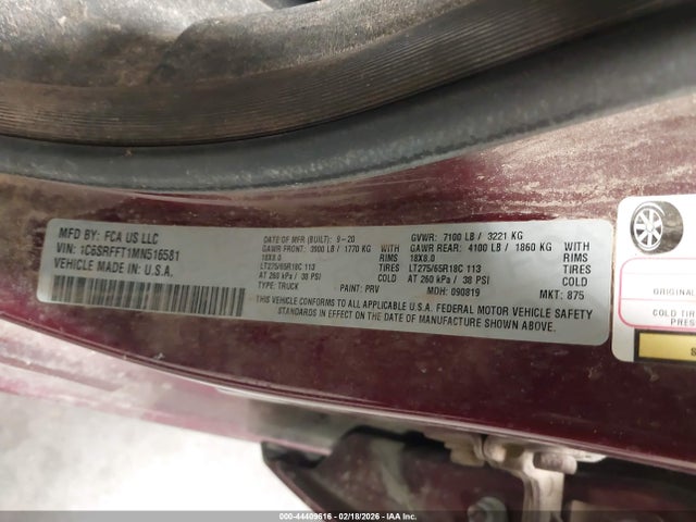 2021 RAM 1500 1C6SRFFT1MN516581 Photo 8