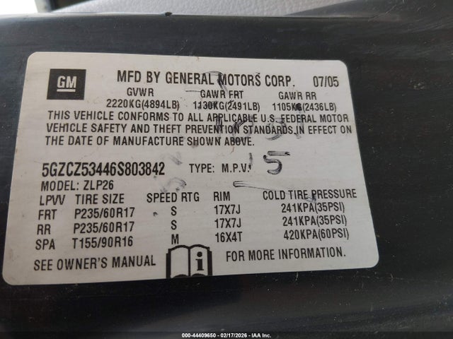 2006 SATURN VUE 5GZCZ53446S803842 Photo 8