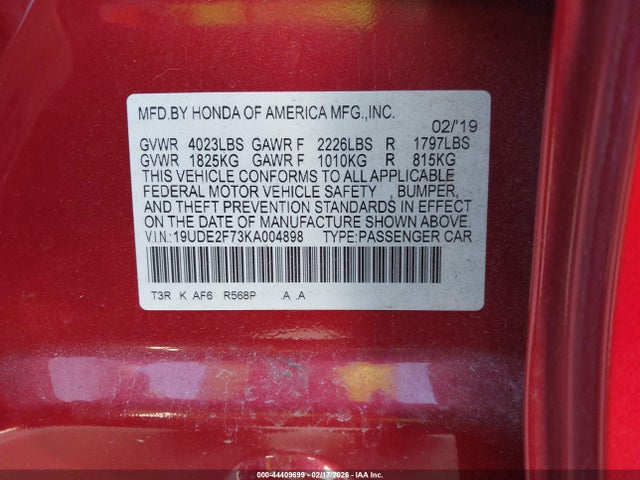 2019 ACURA ILX 19UDE2F73KA004898 Photo 8