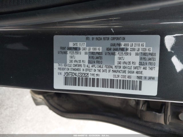 Aukcja sprzedaży 2018 Mazda Cx-5 Touring, vin: JM3KFBCM4J0320626, numer aukcji: 44409715
