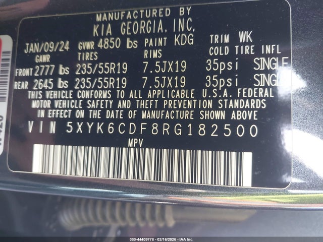 2024 KIA SPORTAGE 5XYK6CDF8RG182500 Photo 8