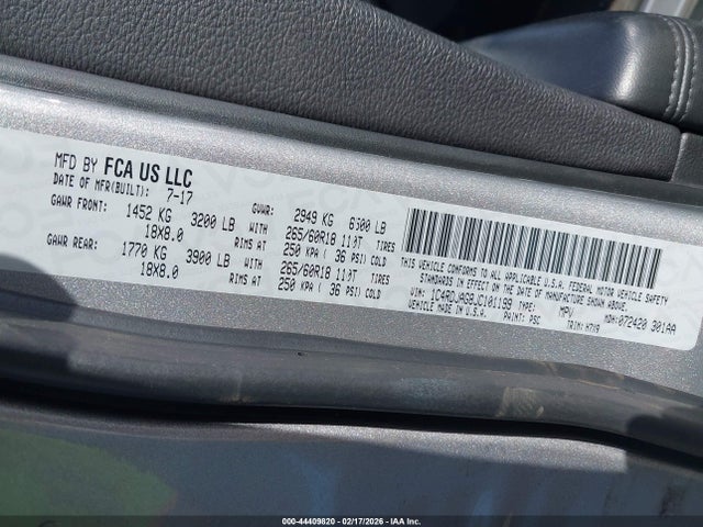 Dodge Durango Sxt Awd 2018 1C4RDJAG8JC101199 Image 9