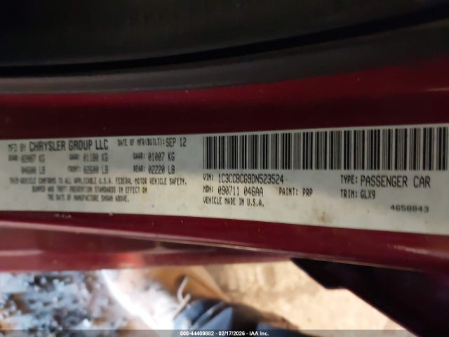 2013 CHRYSLER 200 1C3CCBCG9DN523524 Photo 8