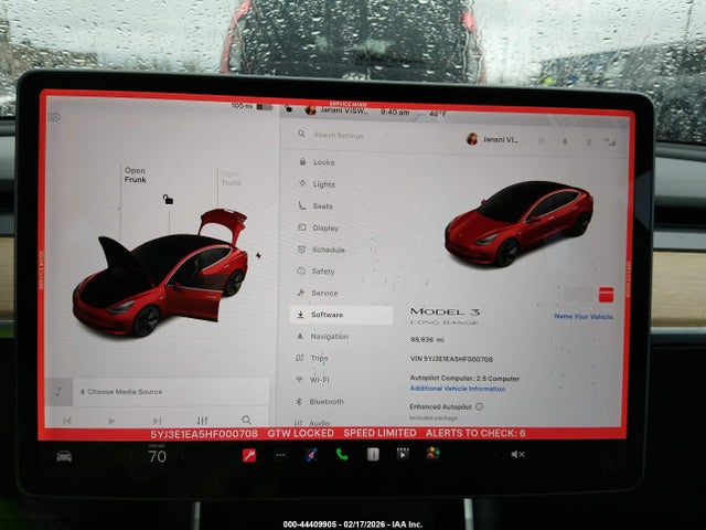 Aukcja sprzedaży 2017 Tesla Model 3 Long Range/standard, vin: 5YJ3E1EA5HF000708, numer aukcji: 44409905