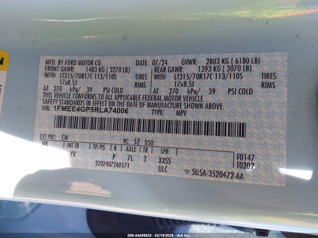 2024 FORD BRONCO 1FMEE4GP5RLA74006 Photo 8