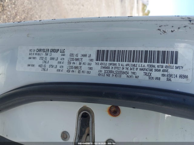 44409970 :رقم المزاد ، 3C63RRHL5DG550454 vin ، 2013 Ram 3500 Slt مزاد بيع