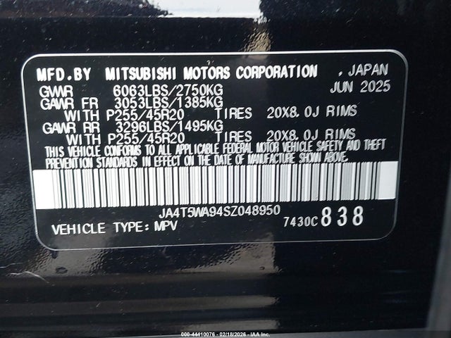 JA4T5WA94SZ048950 Mitsubishi OUTLANDER PHEV