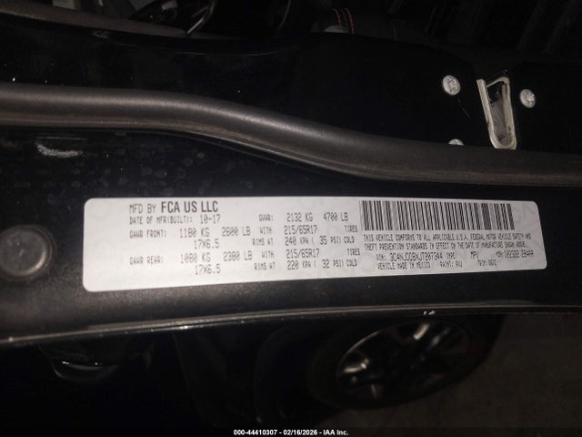 3C4NJDDBXJT207344 Jeep Compass Trailhawk 4x4
