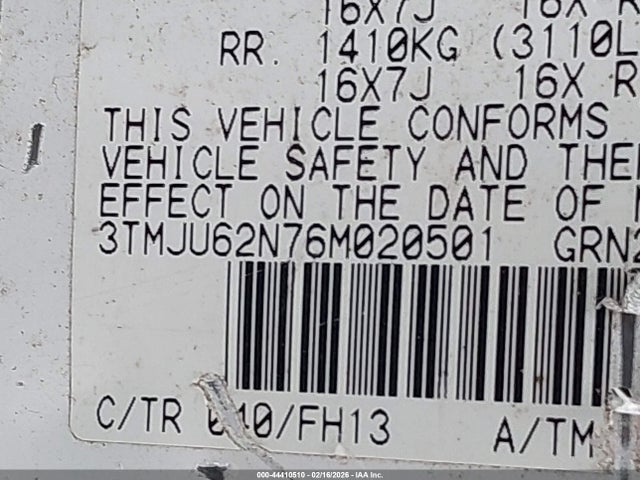 2006 TOYOTA TACOMA 3TMJU62N76M020501 Photo 8