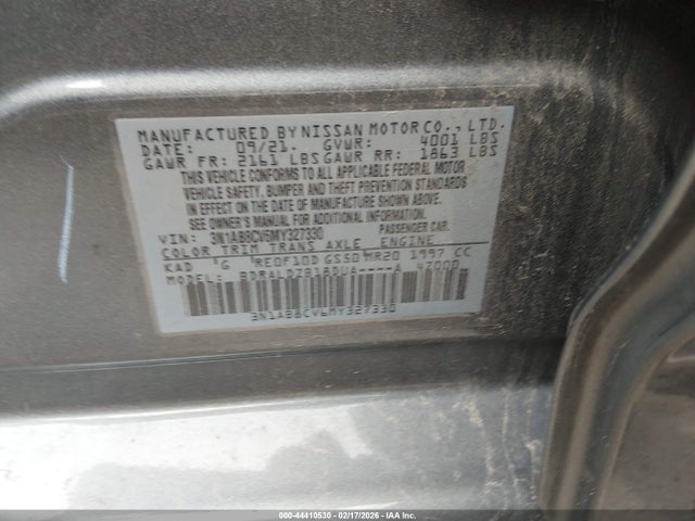 2021 NISSAN SENTRA 3N1AB8CV6MY327330 Photo 8