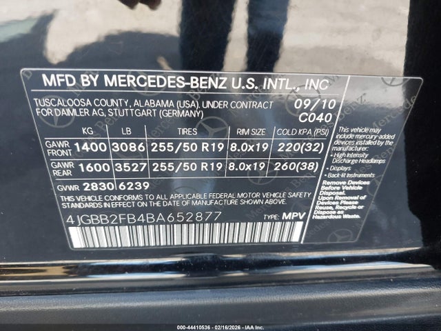 2011 MERCEDES-BENZ ML 350 BLUETEC 4JGBB2FB4BA652877 Photo 8