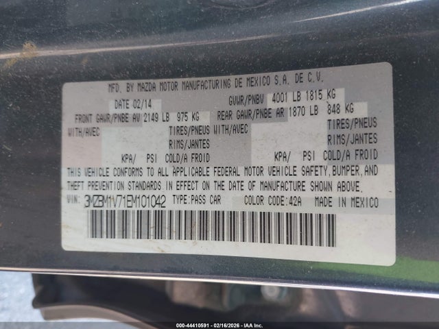 Mazda Mazda3 I Touring 2014 3MZBM1V71EM101042 Image 9