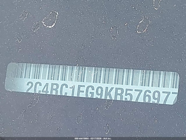 Aukcja sprzedaży 2019 Chrysler Pacifica Touring Plus, vin: 2C4RC1FG9KR576977, numer aukcji: 44410664