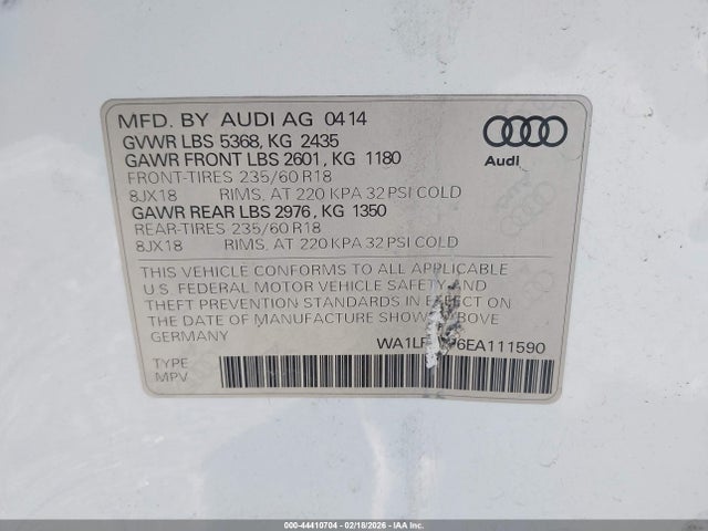 2014 AUDI Q5 WA1LFAFP6EA111590 Photo 8