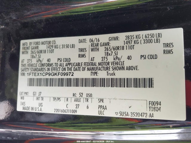 Ford F-150 Xlt 2016 1FTEX1CP9GKF09972 Image 9