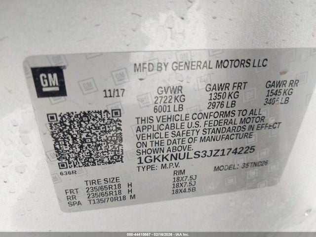 1GKKNULS3JZ174225 GMC Acadia Slt-1