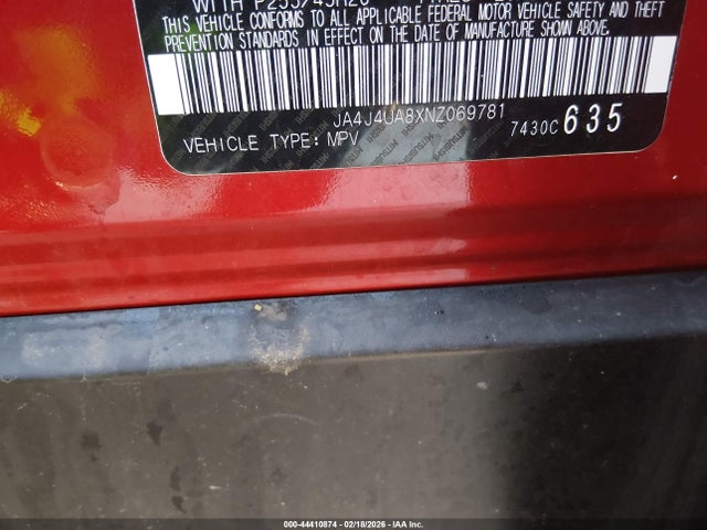 2022 MITSUBISHI OUTLANDER JA4J4UA8XNZ069781 Photo 8