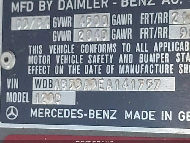 1984 MERCEDES-BENZ 300 WDBAB53A3EA141757 Photo 8