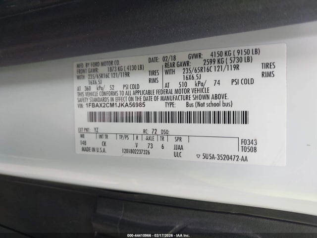 Ford Transit-350 Xlt 2018 1FBAX2CM1JKA56985 Image 25