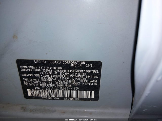 Subaru Crosstrek Sport 2021 JF2GTHSC7MH323935 Image 9