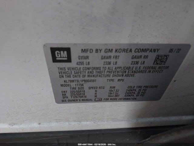 KL79MTSL1PB004591 Chevrolet Trailblazer Fwd Rs