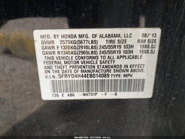 Acura Mdx Technology Package 2014 5FRYD4H44EB014089 Image 9