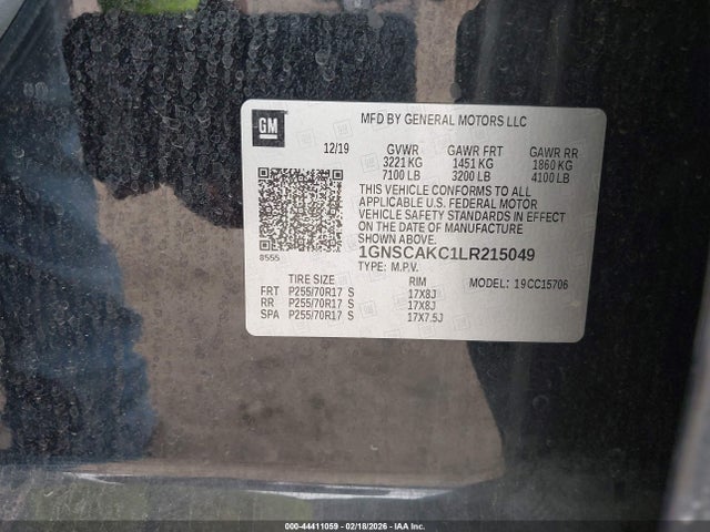 1GNSCAKC1LR215049 Chevrolet Tahoe 2wd Ls