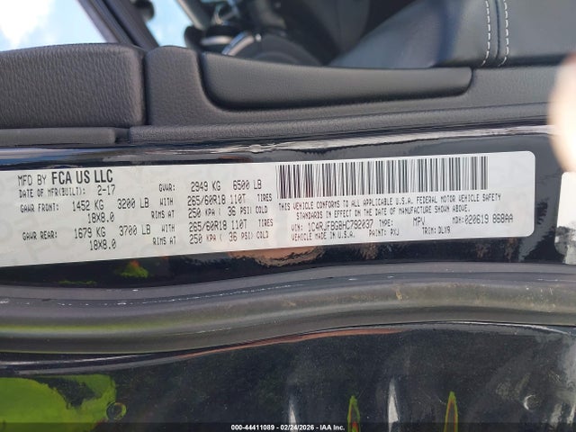 1C4RJFBG8HC792037 Jeep Grand Cherokee Limited 4x4