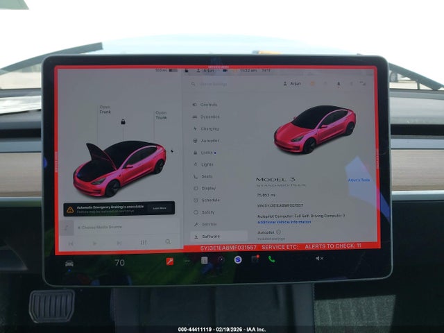 Aukcja sprzedaży 2021 Tesla Model 3 Standard Range Plus Rear-wheel Drive, vin: 5YJ3E1EA8MF031557, numer aukcji: 44411119