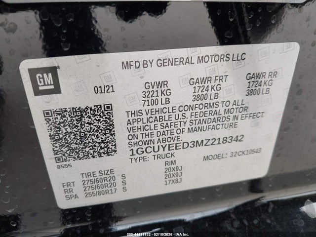 2021 CHEVROLET SILVERADO 1500 1GCUYEED3MZ218342 Photo 8