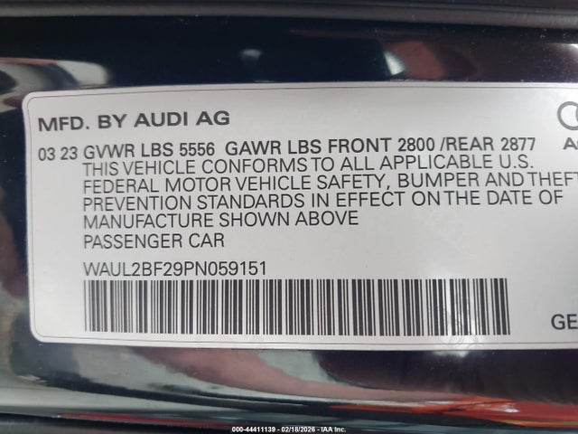 2023 AUDI A6 WAUL2BF29PN059151 Photo 8