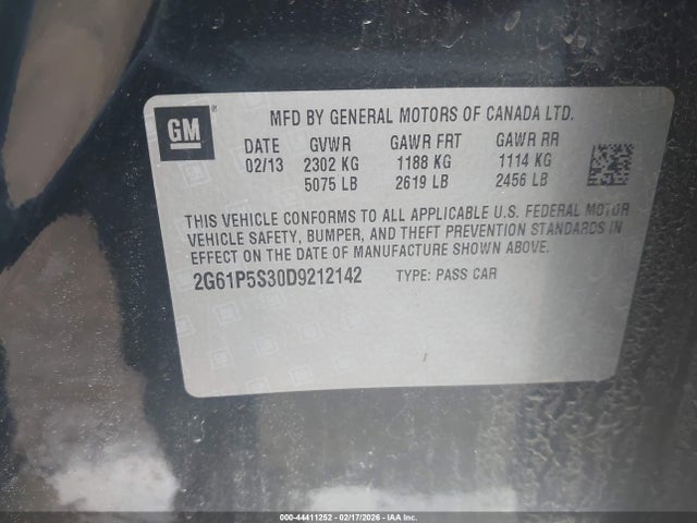 2013 CADILLAC XTS 2G61P5S30D9212142 Photo 8