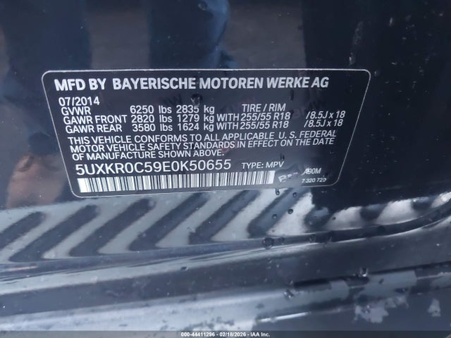 5UXKR0C59E0K50655 BMW X5 Xdrive35i