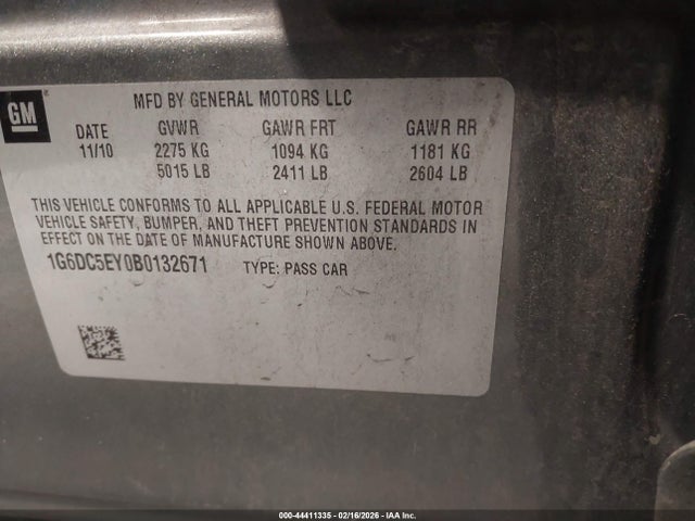 2011 CADILLAC CTS 1G6DC5EY0B0132671 Photo 8