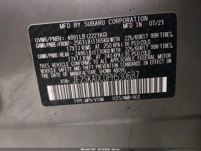 Subaru Forester Premium 2023 JF2SKADC0PH530687 Image 9