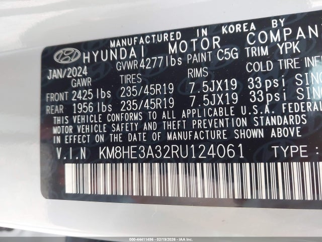 KM8HE3A32RU124061 Hyundai Kona Limited