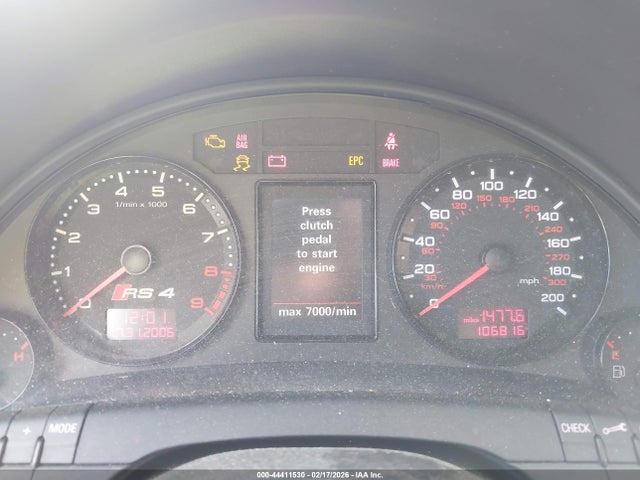 2007 AUDI RS 4 WUARU78E67N905167 Photo 6