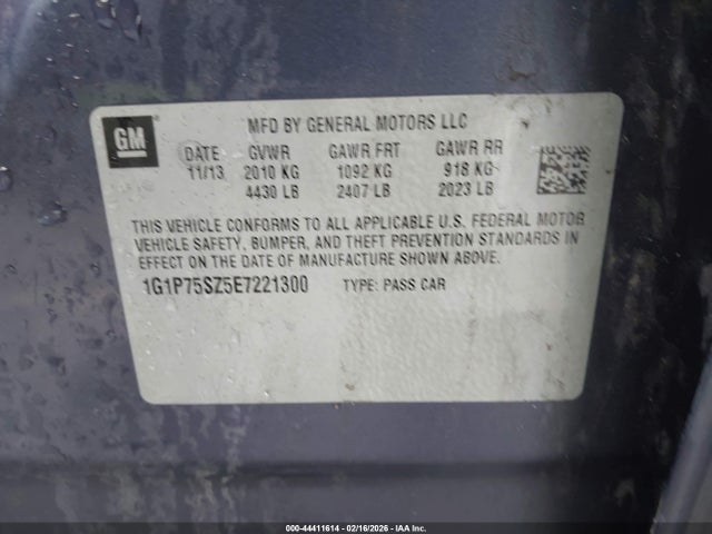 1G1P75SZ5E7221300 Chevrolet Cruze Diesel
