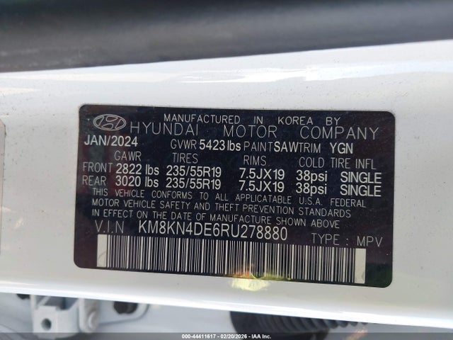 KM8KN4DE6RU278880 Hyundai Ioniq 5 Sel